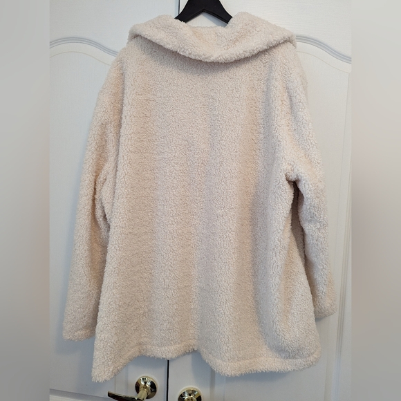 Teddy Bear fleece Swing Coat 3x - Picture 2 of 4